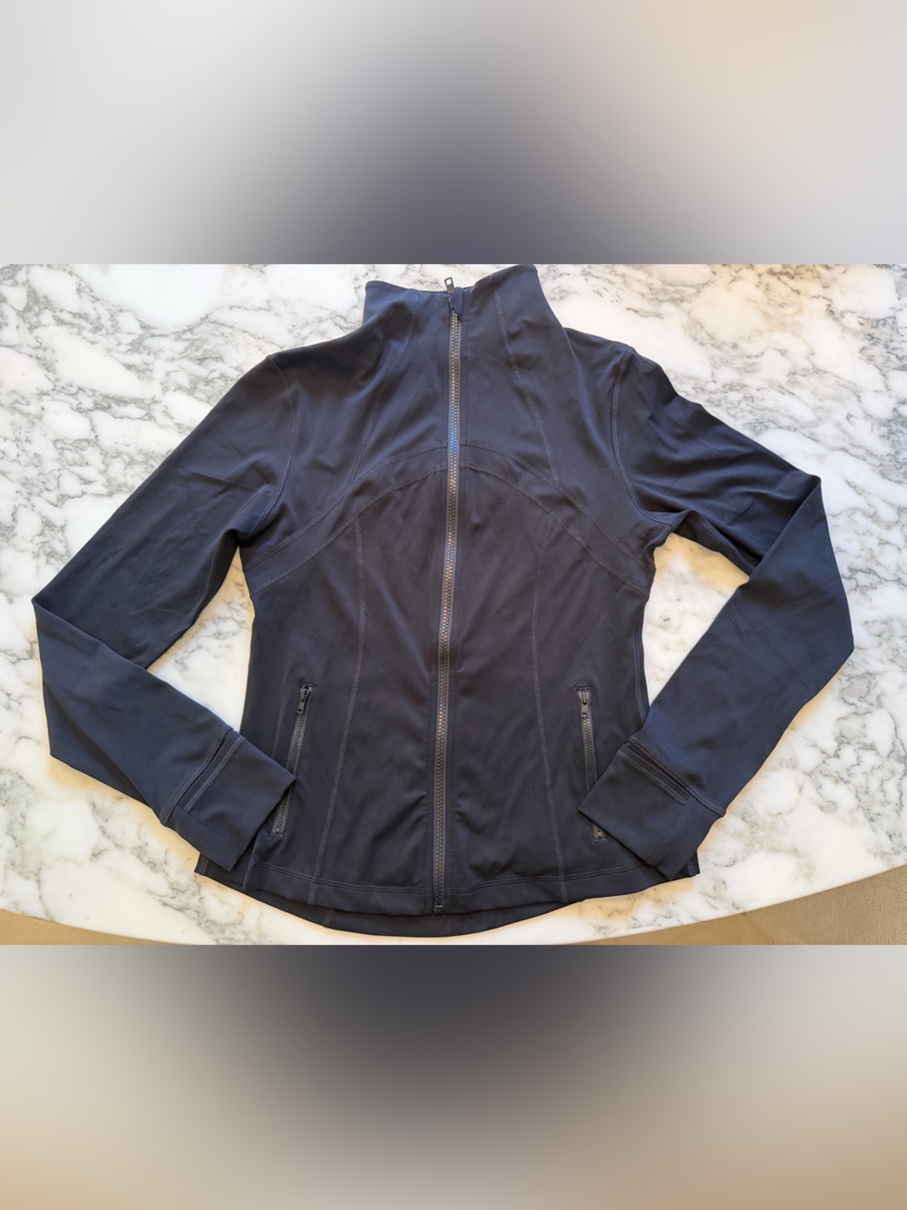 NWOT Quince Ultra-Form Slim Fit Jacket Black Women's Size Medium - Picture 5 of 8